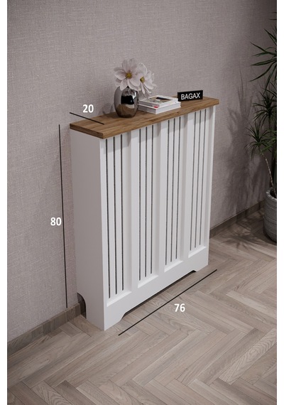 Dekoratif Petek Dolabı Kalorifer Peteği Kapatma Ünitesi Modern Tasarım İç Ölçü 76 Cm Dış Ölçü 80 Cm Petek 76 Beyaz Üstü Çam D2 Dekoratif Petek Dolabı Kalorifer Peteği Kapatma Ünitesi Modern Tasarım İç Ölçü 76 Cm Dış Ölçü 80 Cm Petek 76 Beyaz Üstü Çam D2
