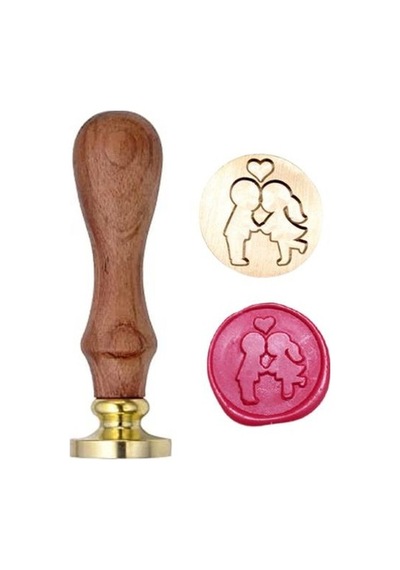 Mektup Damga Mühürü Öpücük Kiss + 30 Mühür Mumu + Eritme Kaşığı