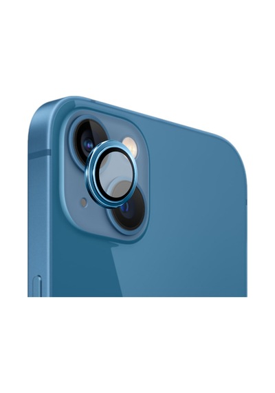 Safeus Safir Temperli Kamera Lens Koruyucu Apple Uyumlu iPhone 13 Ve Mini İle Mavi