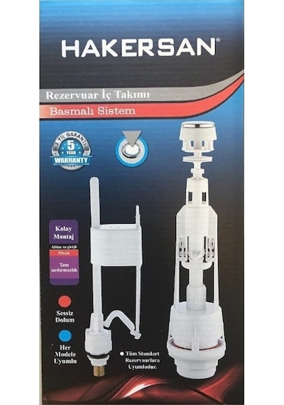 Hakersan 1011 Rezervuar İç Takım Basmalı Sistem Beyaz