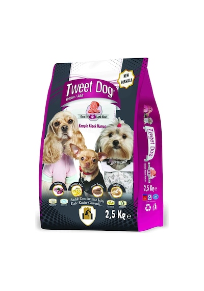 Tweet Dog Kuzu Etli Yetişkin Köpek Maması 2.5 KG Tweet Dog Kuzu Etli Yetişkin Köpek Maması 2.5 KG