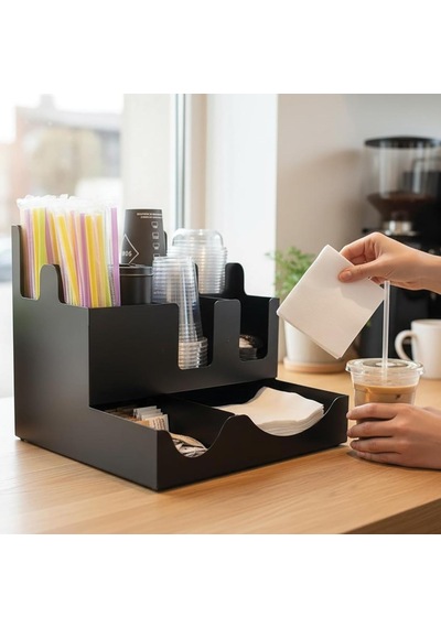 8 Bölmeli Karton Bardak Ve Kapak Organizer Standı Diğer