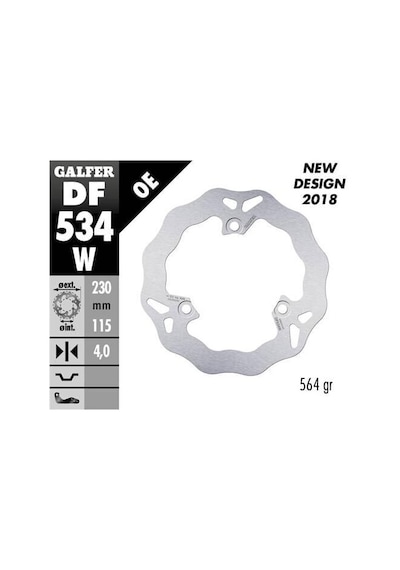 Yamaha N-max 125 Tech Max Ön Fren Diski 230 Mm 2025 2026 Arası Galfer Dalgalı Sabit Çelik Disk