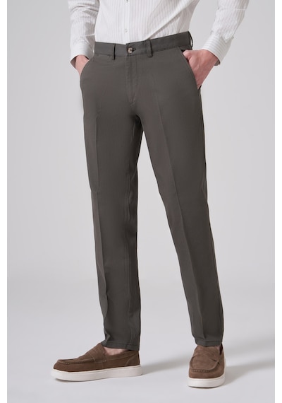 Morven Erkek Yeşil Pamuk Trend Dynamic Fit Chino Pantolon 26ms003016700 Yeşil