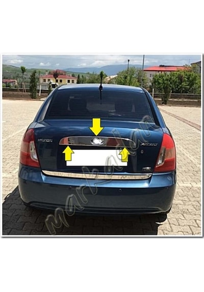 Woc Chrome Hyundai Accent Era Krom Bagaj Çıtası 2005-2011 Paslanm