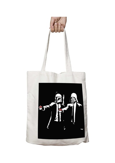 Art Hediye Pokemon Star Wars Pulp Fiction Pokeball İki Tarafı Kalıcı Baskılı Yıkanabilir Çanta Çok Renkli