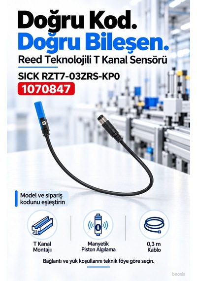 Sıck Rzt7-03zrs-kp0 Reed Silindir Sensörü 1070847