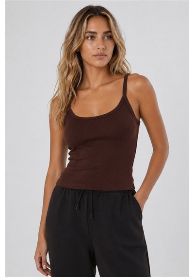 Fashion Friends Regular Fit Yuvarlak Yaka Atlet Bayan Atlet 26y0702k1 Kahve