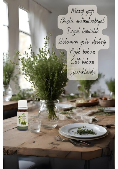 Einnatur Kekik Uçucu Yağı % 100 Saf Origanum Onites Essential Oil Karvakrol 10 ML