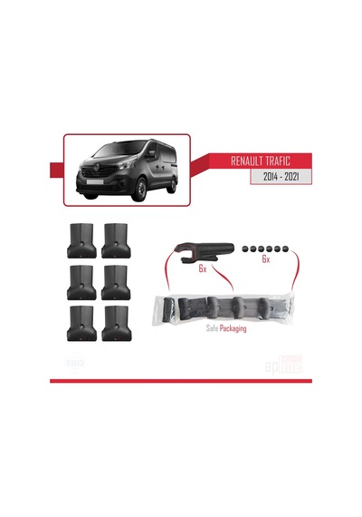 Renault Trafic 2014 Ve Sonrası Fly Model Ara Atkı Tavan Barı Gri