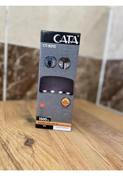 Cata 15w 1500 Lm 3200k 4 Ledli Çift Yönlü Kapri Led Aplik Ct-8013 Siyah
