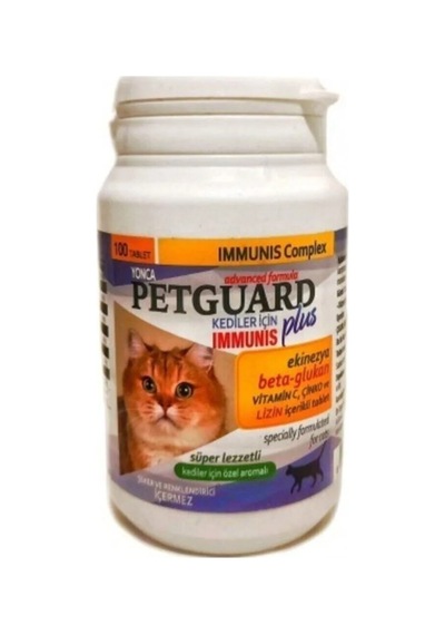 Petguard Plus Immunıs Kediler Için Ekinezya, Beta Glukan, Vitamin C, Çinko Ve Lizin Içerikli
