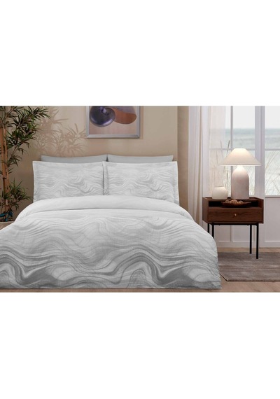 Albite King Size Saten Nevresim Takımı Bej
