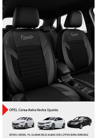 Formentor Tay Tüyü Oto Koltuk Kılıfı Opel Corsa-astra-vectra Uyumlu Carbon