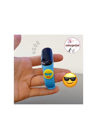 Emoji Figürlü Dijital Çocuk Kol Saati Silikon Hediyelik Sevimli Dokunmatik Çocuk Kol Saati