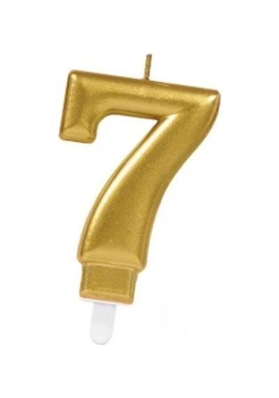 7 Rakam Mum Gold Renk Evimdeyokyok Altın