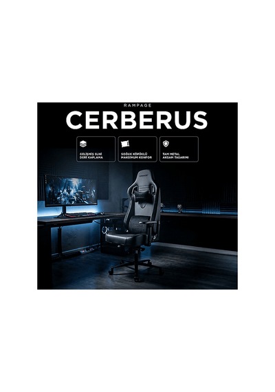 Rampage Cerberus1 Oyuncu Koltuğu Siyah Diğer