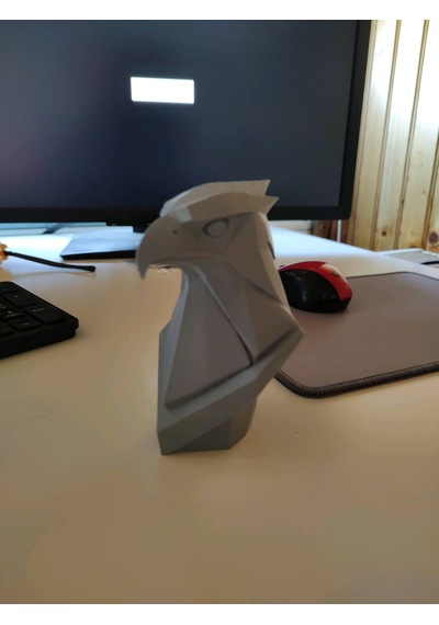15 Cm Kartal Figürü Pla Dekoratif Gri Renk Ev Aksesuarı