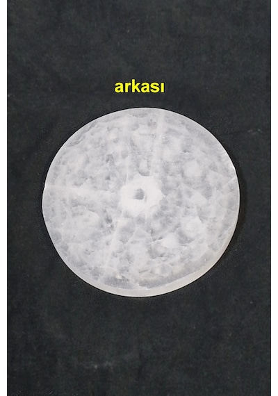 Burçlar, Astroloji Desenli Enerji Yükleyici Beyaz Selenit Plaka 42