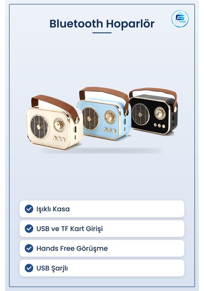Bluetooth Hoparlör Işıklı Kablosuz Usb Tf 5v Taşınabilir Hands Fr