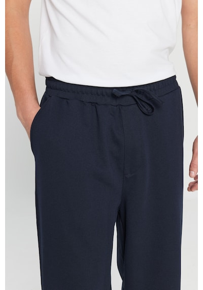 Ac&Co / Altınyıldız Classics Erkek Lacı Pamuklu Baggy Fit Rahat Kesim Beli Bağlamalı Yan Cepli Örme Eşofman Altı