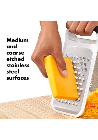 Oxo Good Grips İşlenmiş Paslanmaz Çelik Çift Taraflı Rende, Peynir Ve Daha Fazlası İçin Diğer