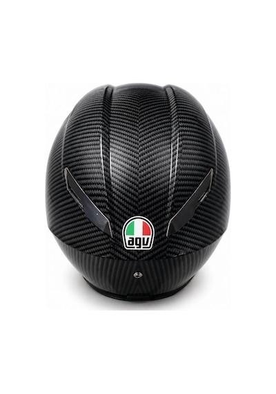 Agv Pista Gp Glossy Carbon Kapalı Motosiklet Kaskı - Xxl Beden - Şeffaf Vizör Siyah