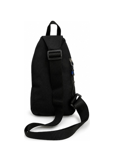 Seventeen Unisex Spor Çok Bölmeli Çapraz Askılı Body Bag Siyah-mavi