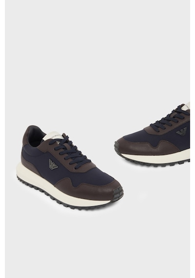 Emporio Armani Logolu Sneaker Ayakkabı Erkek Ayakkabı Em003738 Af19532 M6494 Kahve-lacivert Emporio Armani Logolu Sneaker Ayakkabı Erkek Ayakkabı Em003738 Af19532 M6494 Kahve-lacivert
