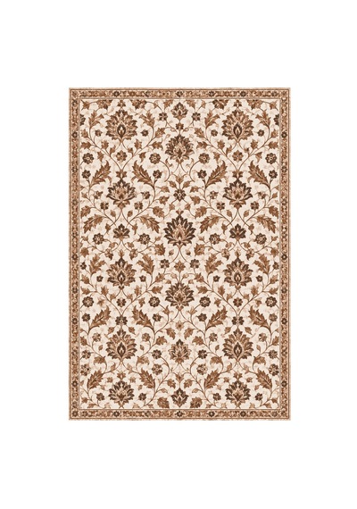 Kartela Halı Madalyonsuz Vintage İran Desenli Halı Bakır Kaymaz Taban Makinede Yıkanabilir 60x90 Cm