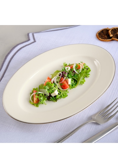 Aryıldız Hera Platin Kayık Tabak 25 Cm Renkli
