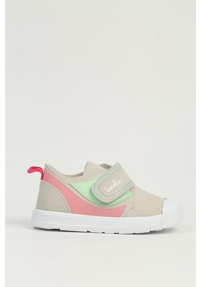 Benetton Bn-1404 Çocuk Sandalet Gri Pembe