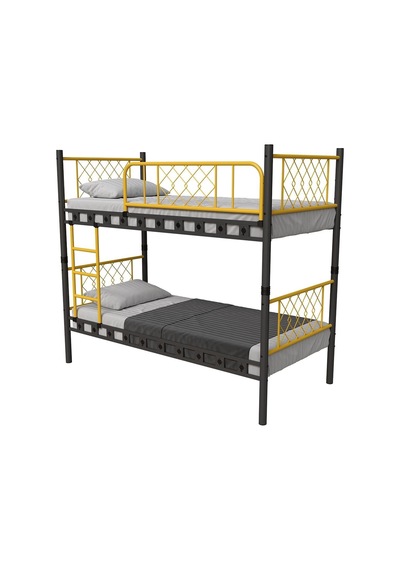 Argimo Metis Sarı Metal Ranza Ve Karyola 90 x 200 CM