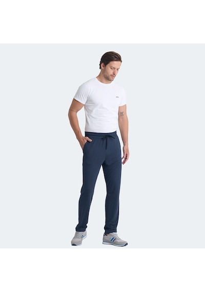 Slazenger KINSPORT IN Erkek Cepli Koyu Gri Eşofman Altı