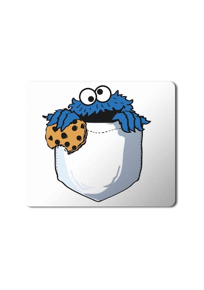 Kurabiye Canavarı Cepte Cookie Monsters Pocket Baskılı Mouse Pad Mousepad.jpg