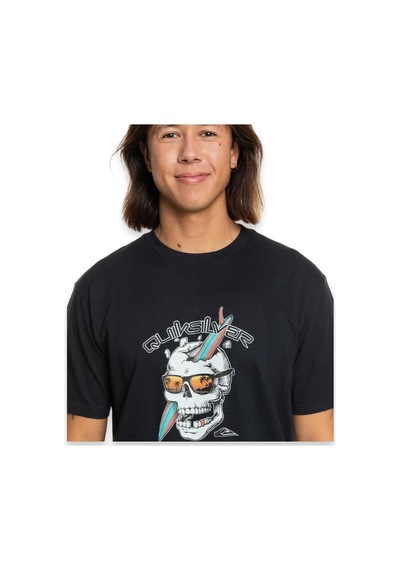 Quiksilver Eqyzt07674 One Last Surf Ss Siyah Erkek T-shirt Siyah
