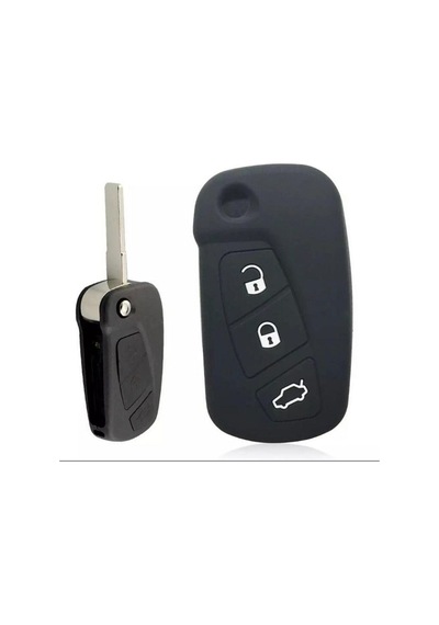 Fordd Ka Silikon Anahtar Koruma Kılıfı Siyah Renk