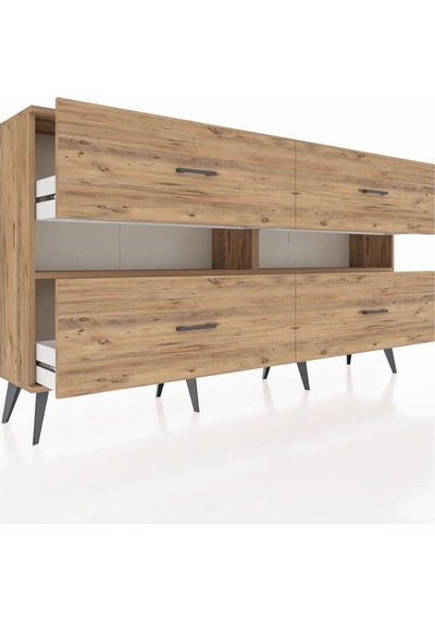 Arges Konsol 2 Raflı 4 Çekmeceli 176x30x99 Çam-çam Atlas Çam/atlas Çam - Atlas Çam Arges Konsol 2 Raflı 4 Çekmeceli 176x30x99 Çam-çam Atlas Çam/atlas Çam - Atlas Çam