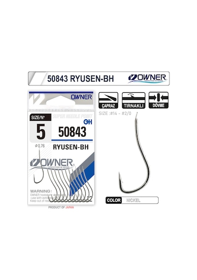 Owner 50843 Ryusen-Bh Beyaz Tırnaklı Iğne