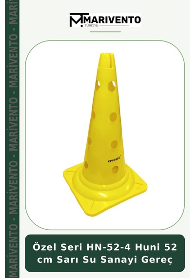 Özel Seri Hn-52-4 Huni 52 Cm Sarı Su Sanayi Gereç