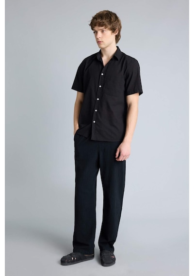 Defacto %100 Pamuk Baggy Fit Pantolon G2592ax26spbk81 Siyah-bk81