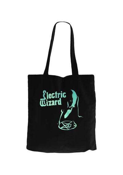 Electric Wizard Vinum Sabbathi Siyah Fermuarlı Bez Çanta Gabardin
