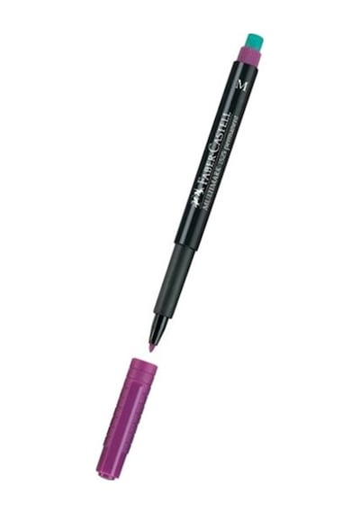 Faber-Castell Permanent Asetat Kalemi Cd Kalemi M Mor