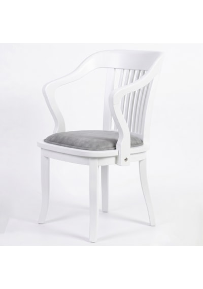 Throne Ahşap Yemek Sandalyesi Beyaz