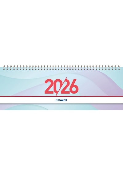 Gıpta 2026 Spiralli Masa Takvimi 12x33 Cm 504-btk