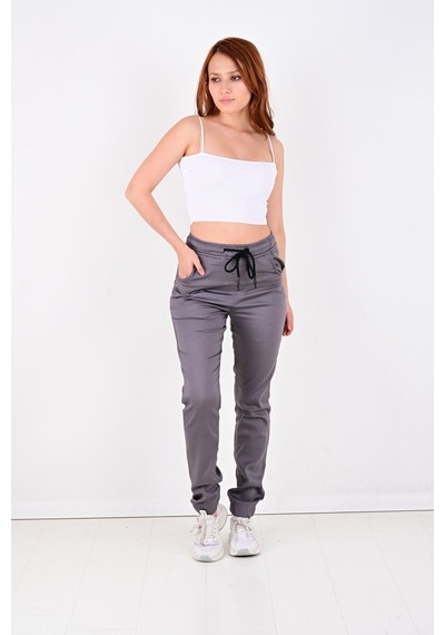 Black Steel Jogger,Bel Ve Paça Lastikli Bayan Pantolon-Byn-1000 (543993463)