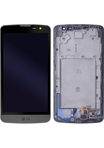LG Uyumlu L Bello D331 Lcd Ekran Dokunmatik Siyah Çıtalı
