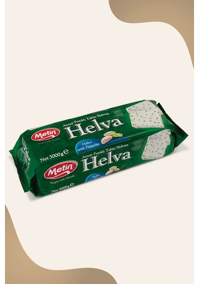 Metin Antep Fıstıklı Tahin Helva Blok 3 KG