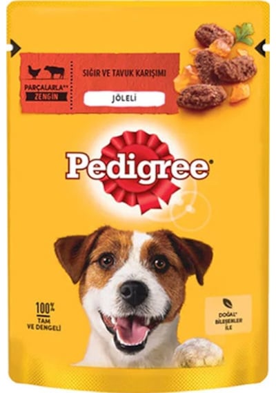 Pedigree Pouch Sığır Etli ve Tavuklu Yetişkin Köpek Konservesi 100 G