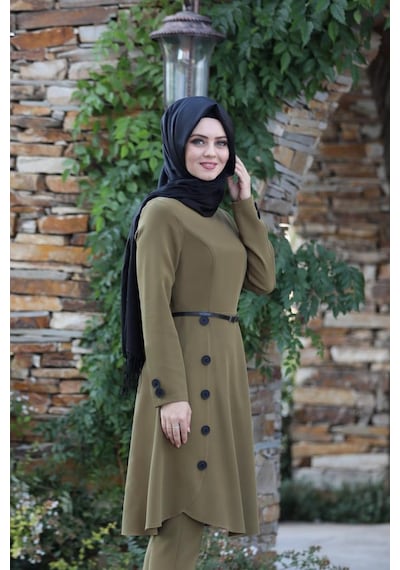 İbrahim Burak Etiler Collection Pileli Takım Elbise Mc0035 Haki